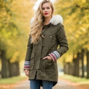 Boundless North Clothing Intl. BNCI  by Blanc Noir  Woodland Anorak Coat